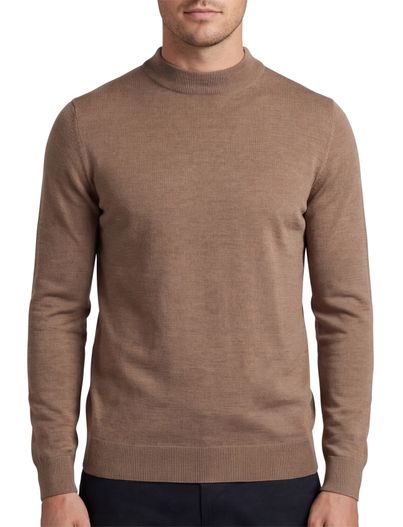 Portofino Portofino trui turtle neck beige extra lang