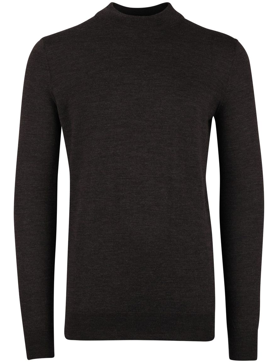 Portofino trui turtle neck bruin extra lang