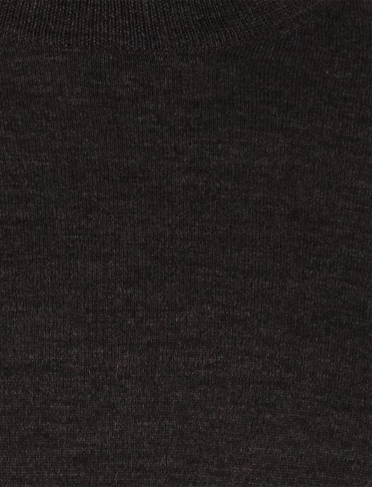 Portofino extra long fit trui bruin merinowol