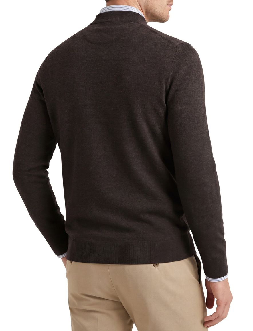 Portofino trui turtle neck bruin extra lang