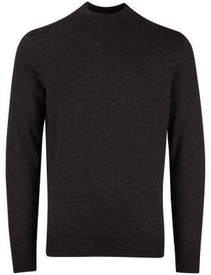 Portofino Portofino turtleneck bruin merinowol effen