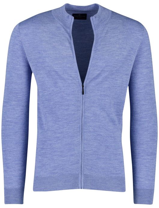 Portofino vest merinowol lichtblauw