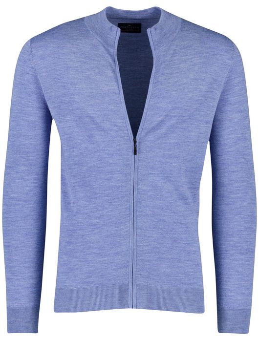 Portofino vest merinowol lichtblauw