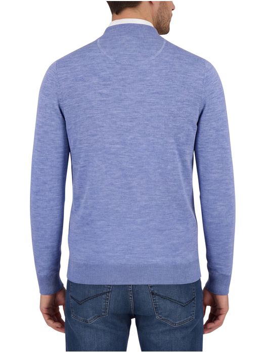 Portofino vest merinowol lichtblauw