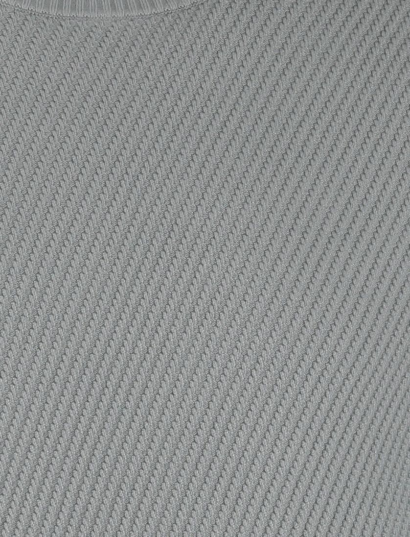 Cast Iron trui slim fit ronde hals groen effen