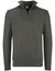 Cast Iron trui groen half zip effen slim fit