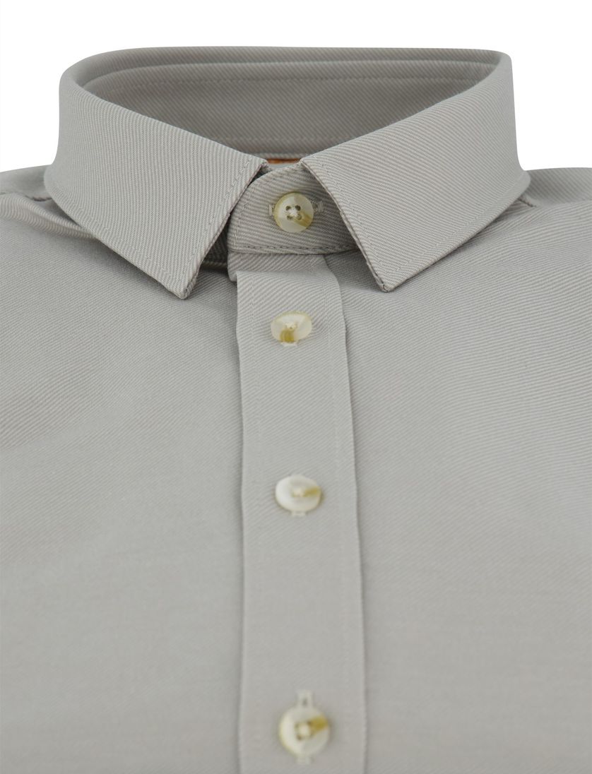 Cast Iron overhemd slim fit grijs