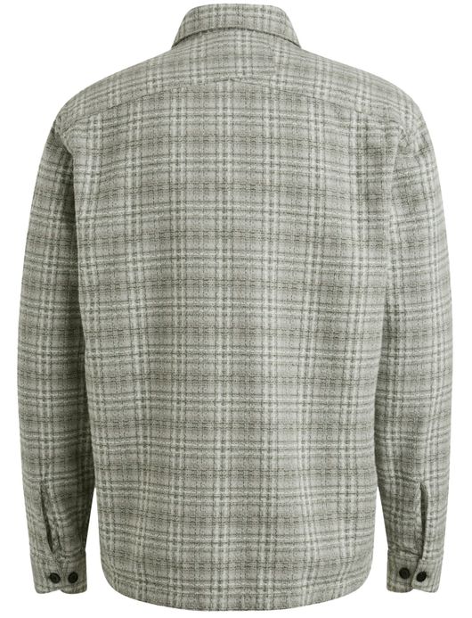Cast Iron overshirt geprint grijs katoen normale fit