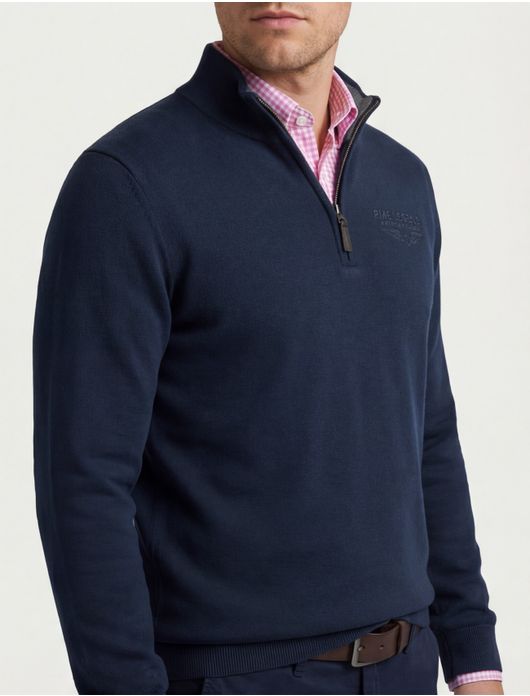 PME Legend trui half zip navy