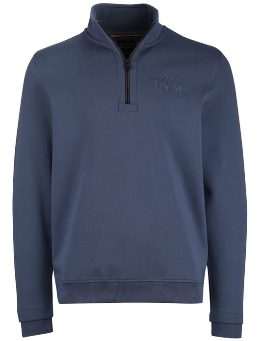PME Legend trui half zip blauw