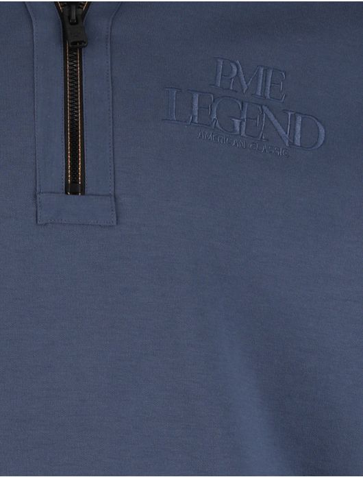 PME Legend trui half zip blauw