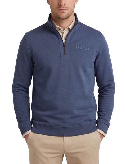 PME Legend PME Legend trui half zip blauw