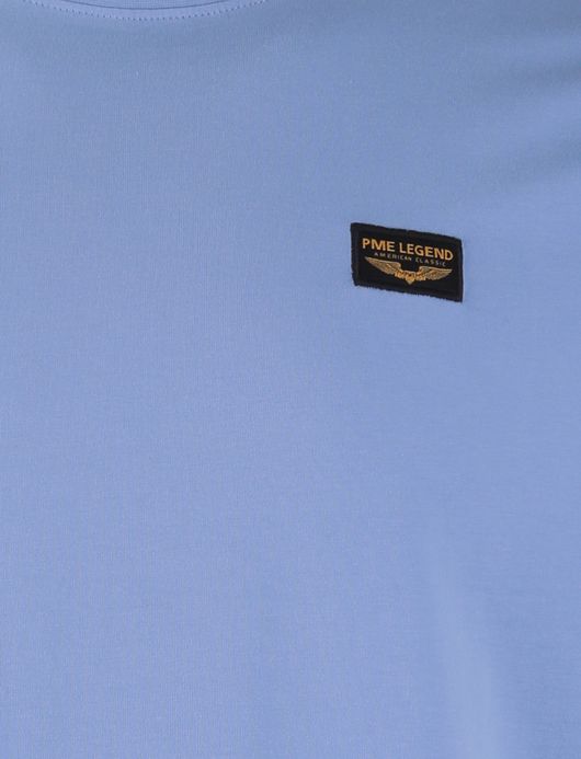 PME Legend t-shirt blauw effen korte mouw