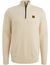 PME Legend Trui creme katoen patroon half zip