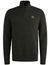 PME Legend Trui zwart katoen patroon half zip