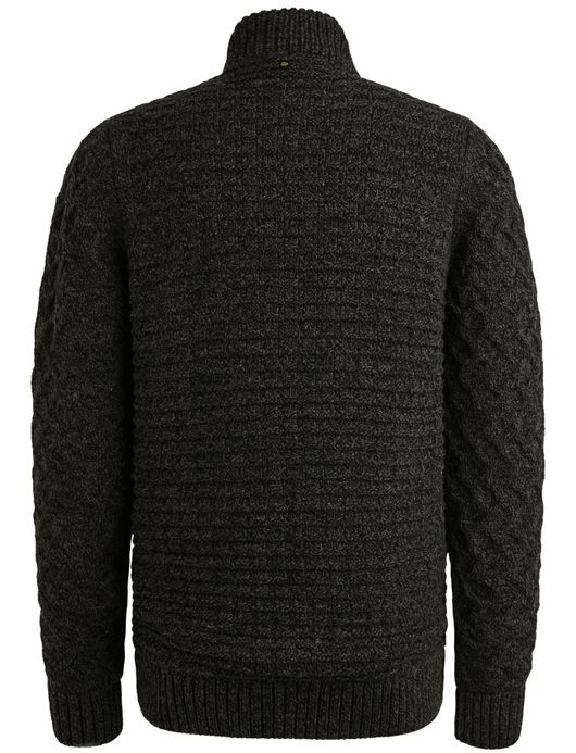 PME Legend Vest Grijs gebreid patroon