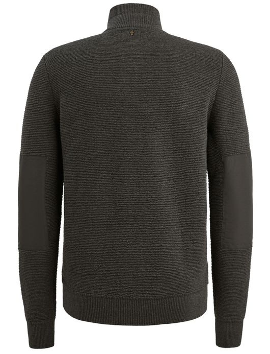 PME Legend Vest Grijs rits structuur