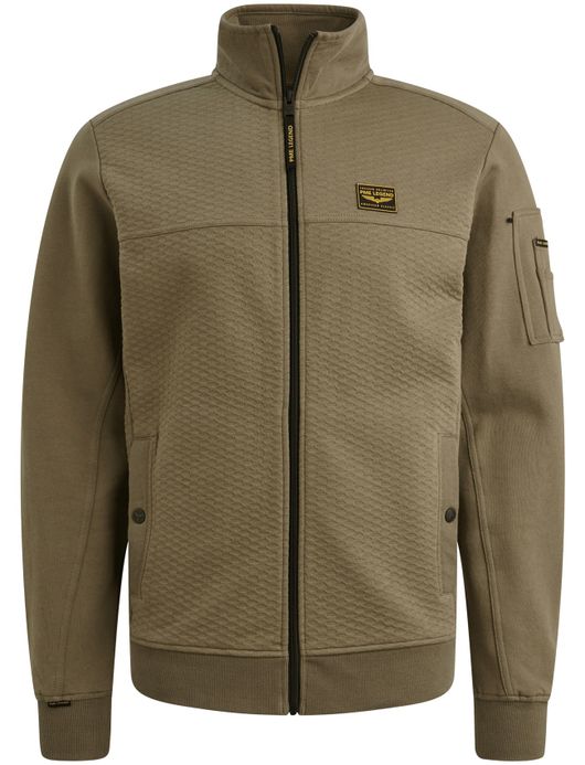 PME Legend Vest Groen katoen jacquard