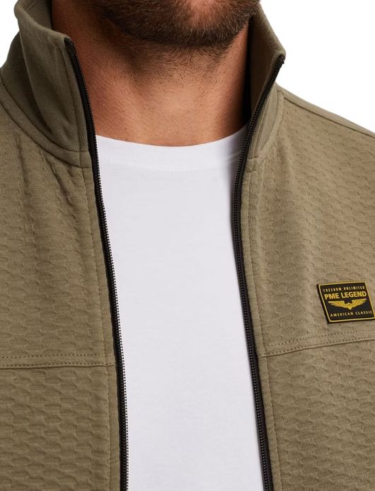 PME Legend Vest Groen jacquard katoen