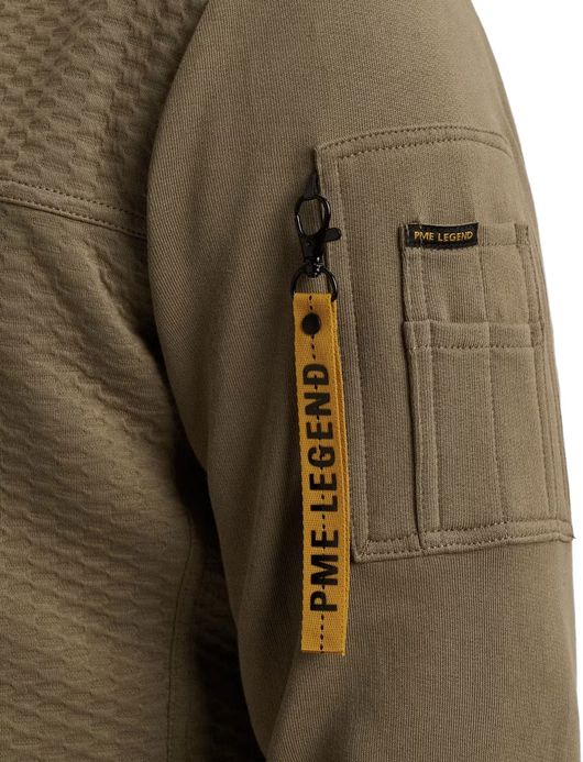 PME Legend Vest Groen jacquard katoen