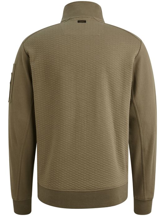 PME Legend Vest Groen katoen jacquard