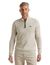 Trui Vanguard Creme Half Zip opstaande kraag zwarte rits