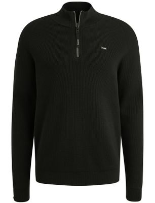 Vanguard Vanguard Trui Zwart Half Zip zwarte rits opstaande kraag