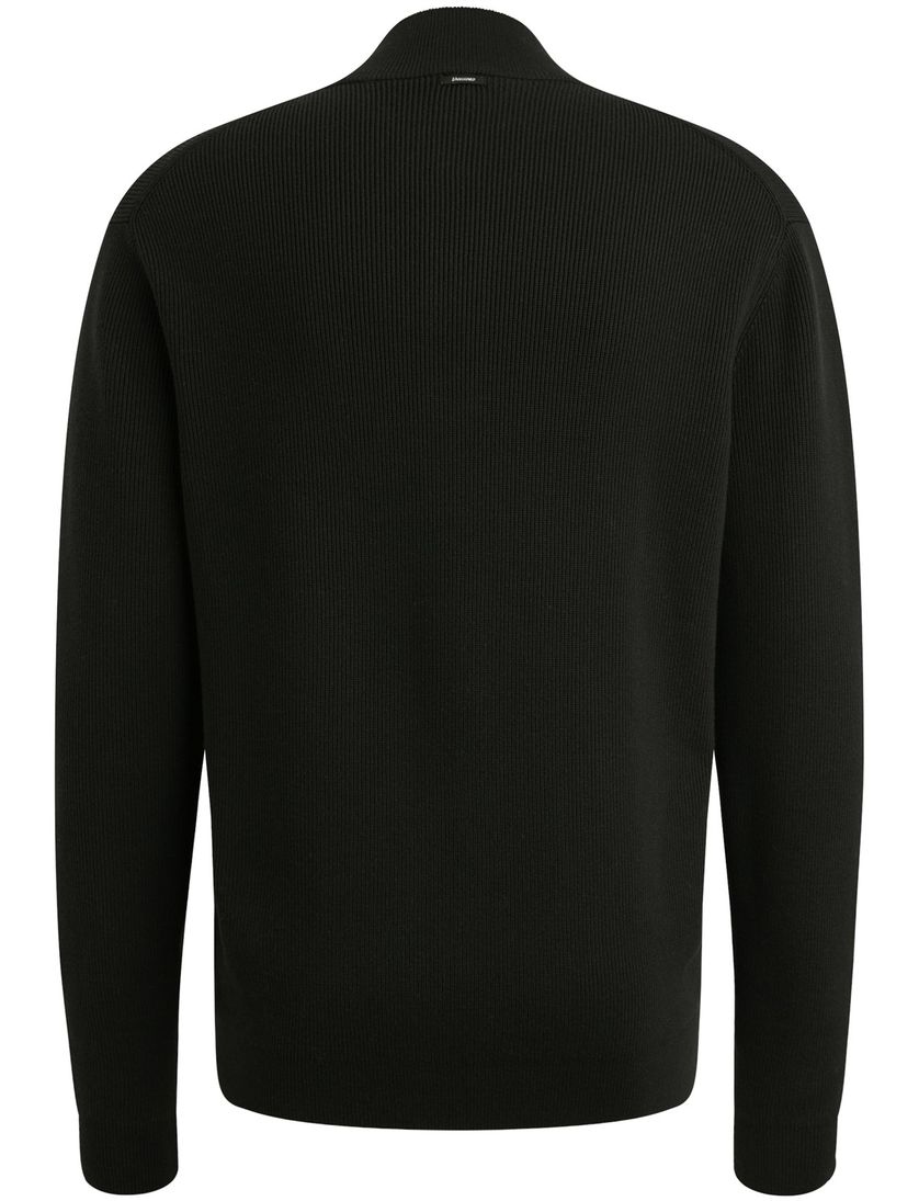 Trui Vanguard Zwart Half Zip opstaande kraag zwarte rits