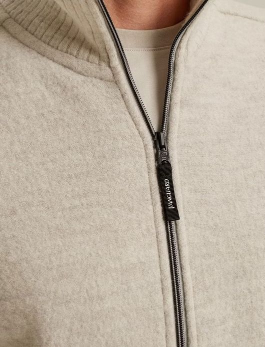 Vanguard Vest Beige rits merinowol