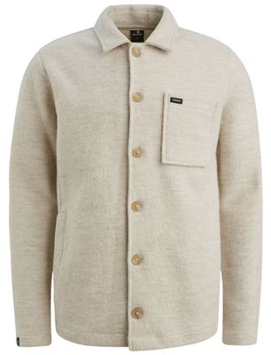 Vanguard Vest Vanguard Beige knopen een borstzak merinowol