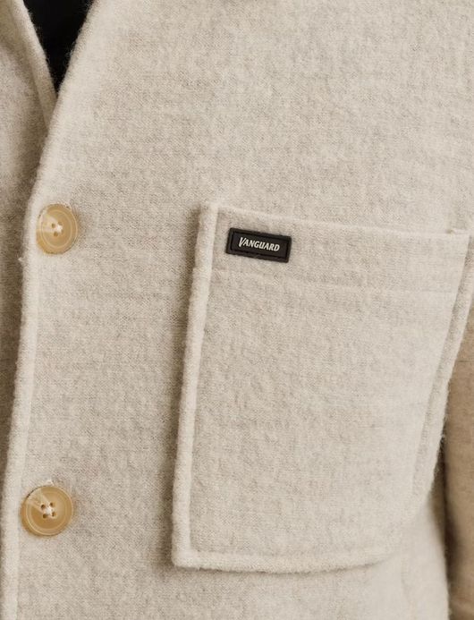 Vanguard Vest Beige knopen merinowol