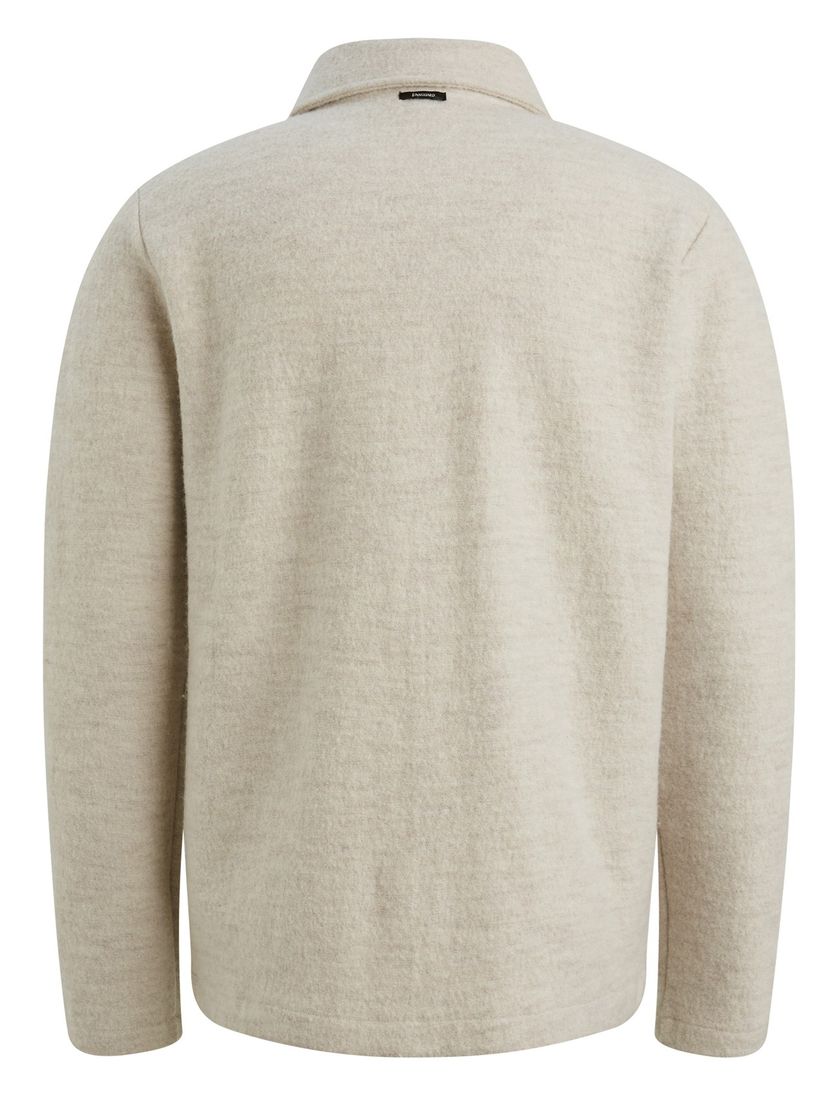 Vest Vanguard Beige knopen een borstzak merinowol