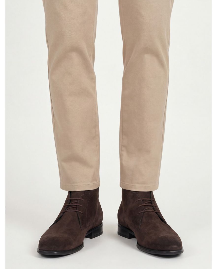 Giorgio veterschoen donkerbruin suede