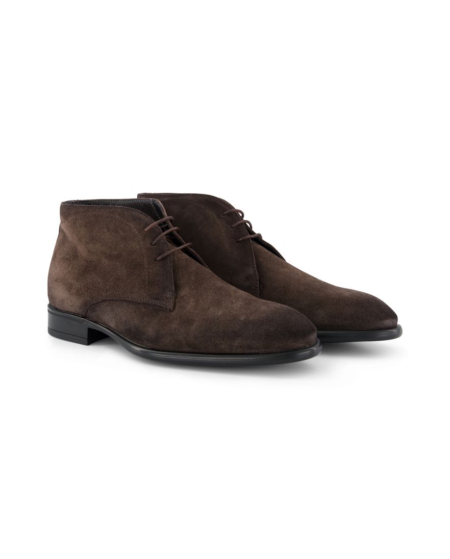 Giorgio veterschoen donkerbruin suede