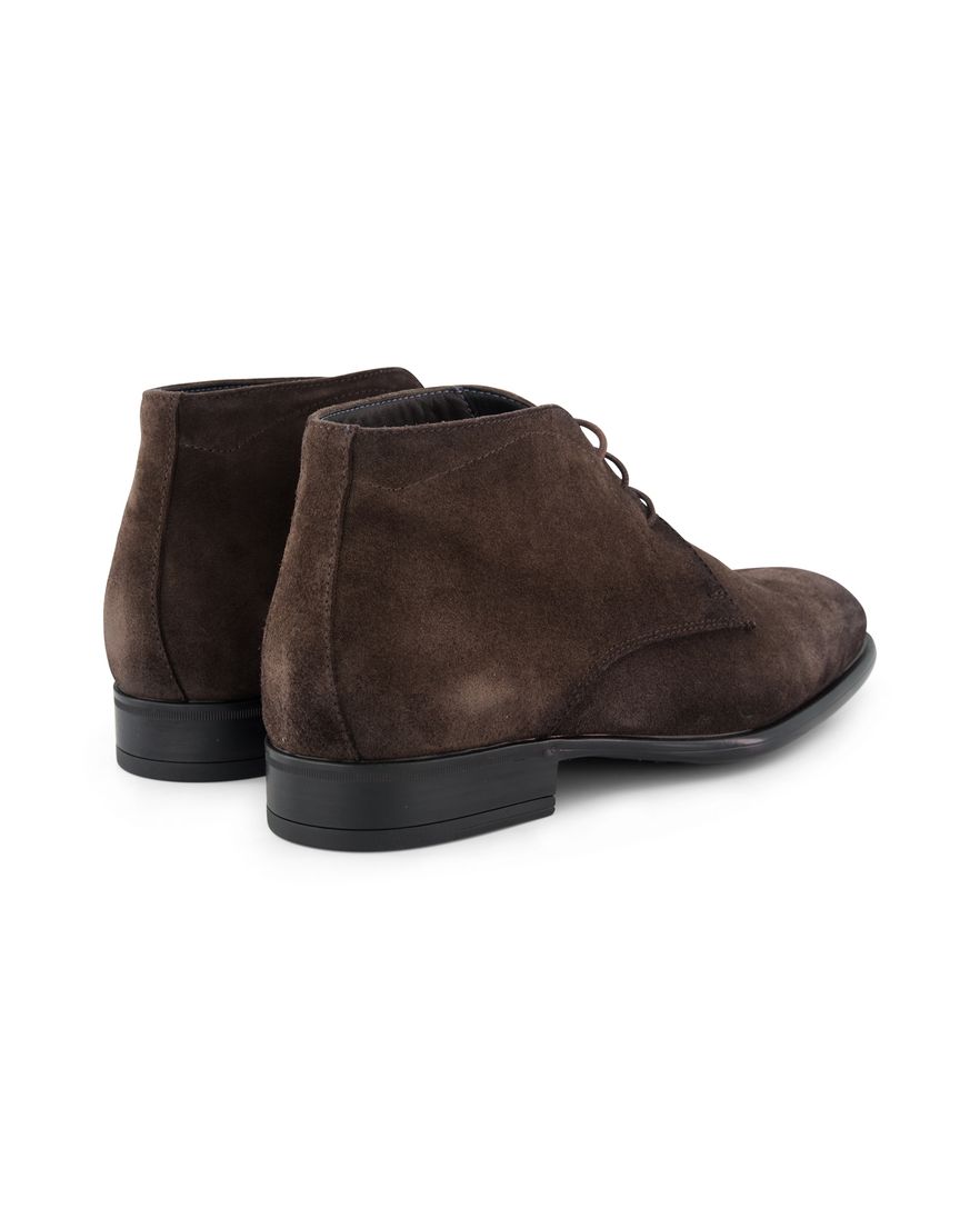 Giorgio veterschoen donkerbruin suede