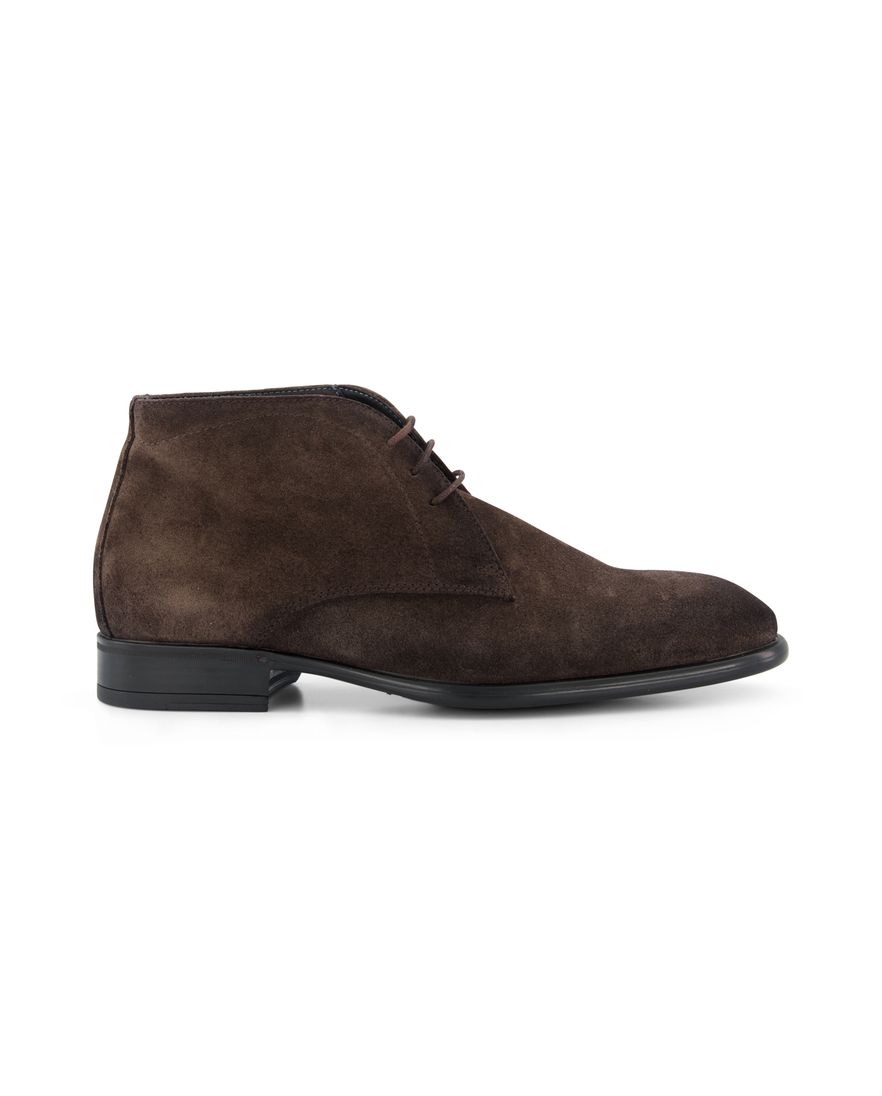Giorgio veterschoen donkerbruin suede