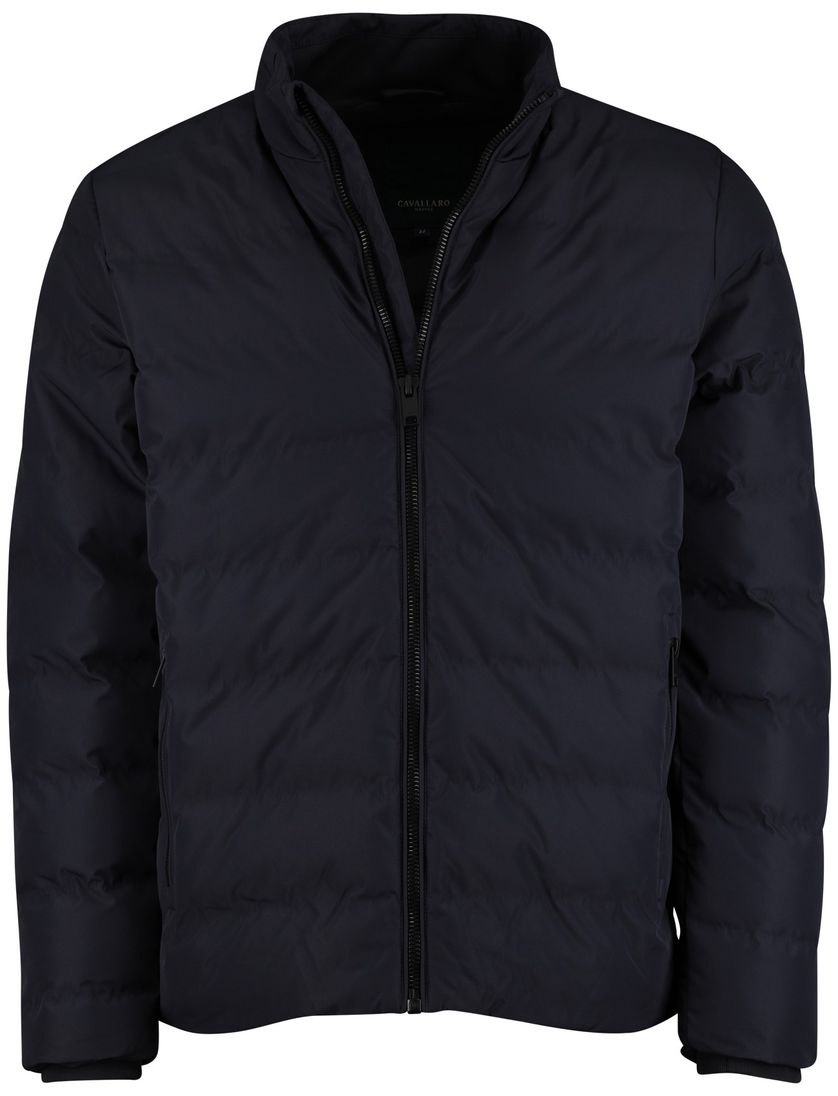 Jas Cavallaro Cesario gewatteerde navy waterafstotend effen