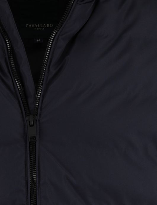 Cavallaro Cesario gewatteerde jas navy waterafstotend effen
