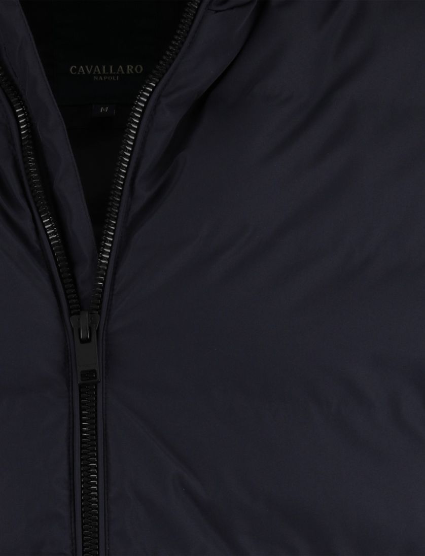 Jas Cavallaro Cesario gewatteerde navy waterafstotend effen