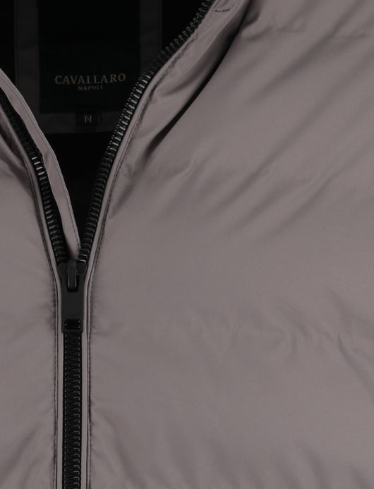Cavallaro Cesario gewatteerde jas bruin waterafstotend effen