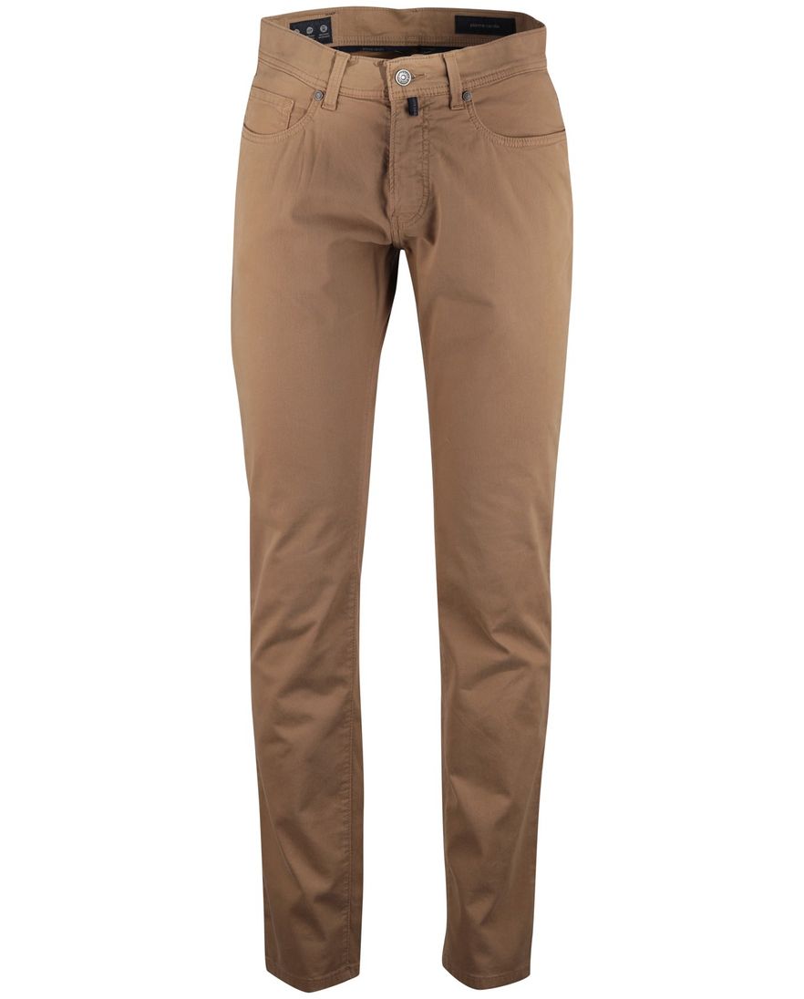 Pierre cardin beige katoen effen broek 5-pocket