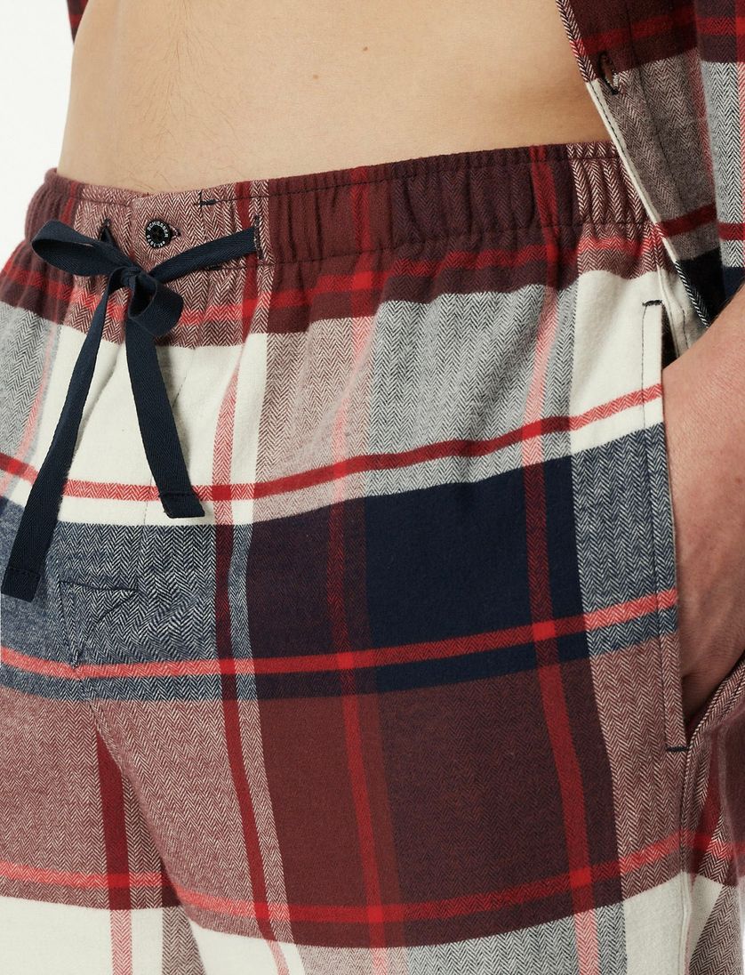 rode pyjama Schiesser geruit