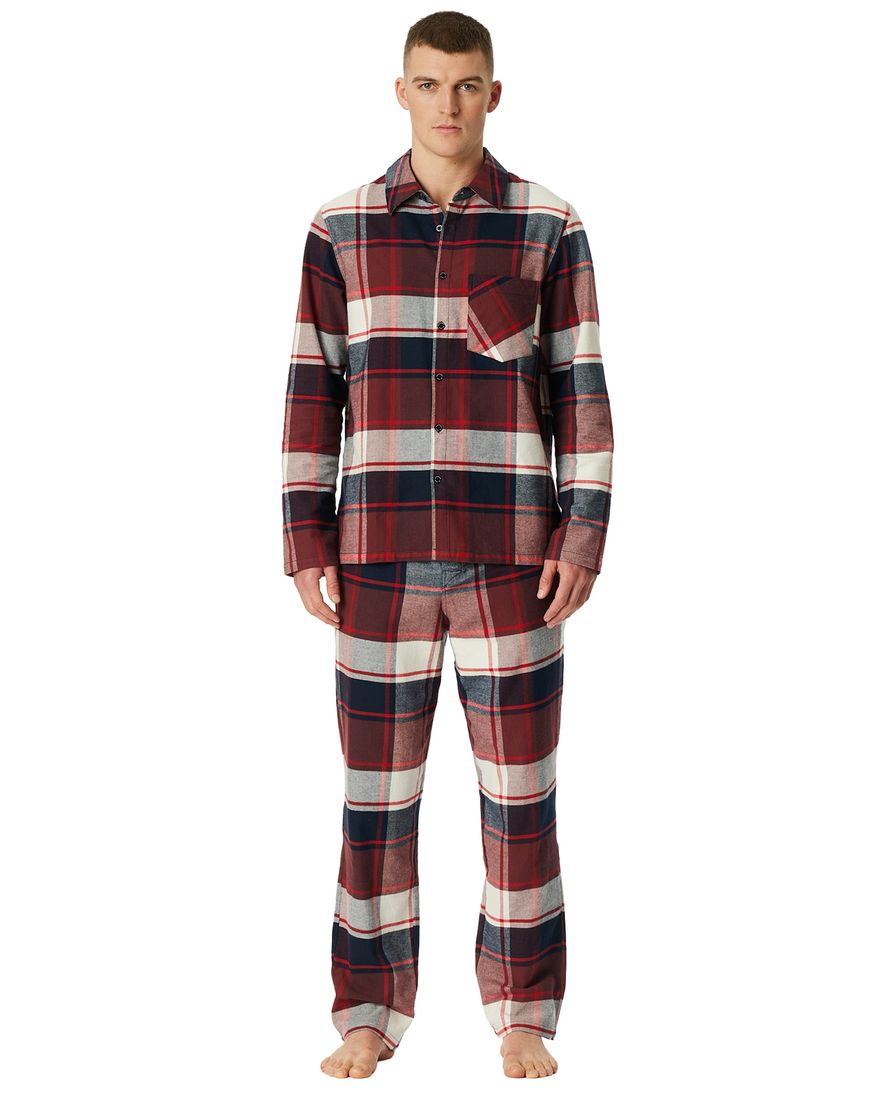Schiesser pyjama geruit rood