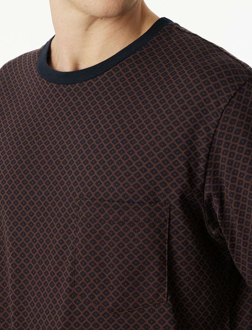 Schiesser pyjama rood geprint