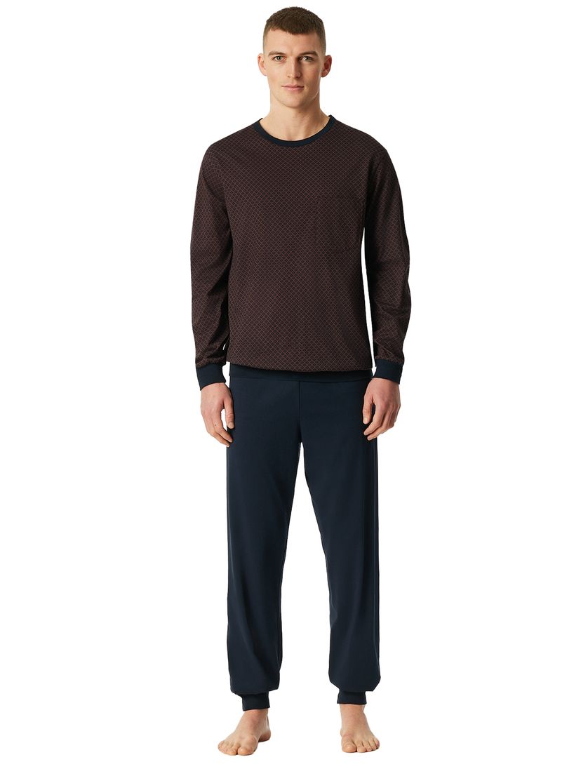 Schiesser pyjama rood geprint