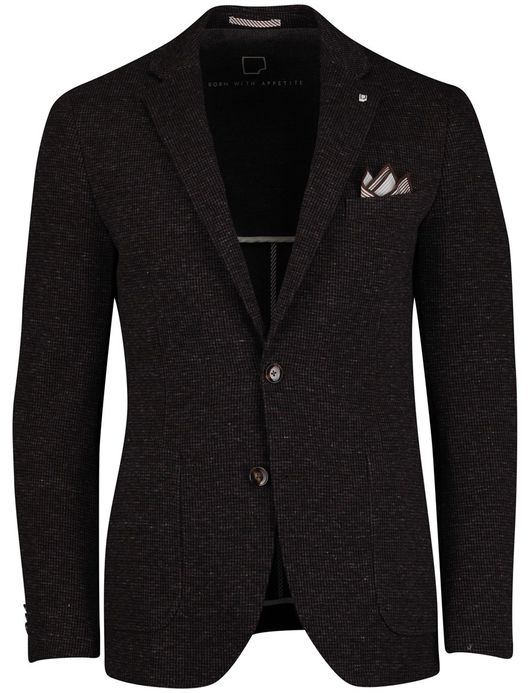 Born with Appetite Colbert bruin bordeaux katoen gemeleerd