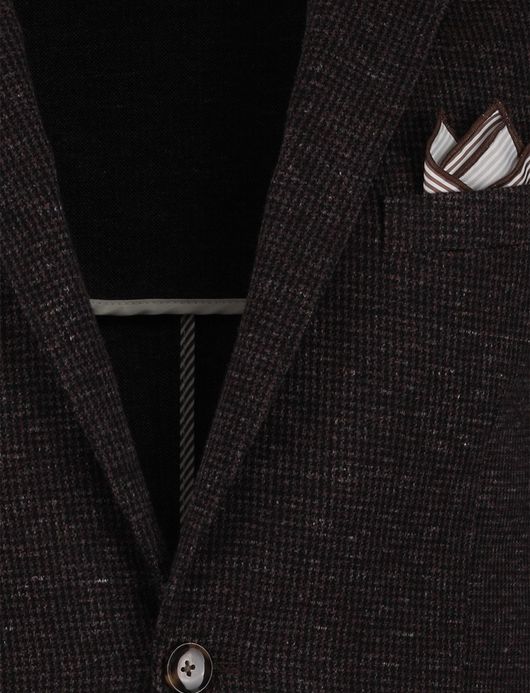 Born with Appetite Colbert bruin bordeaux katoen gemeleerd