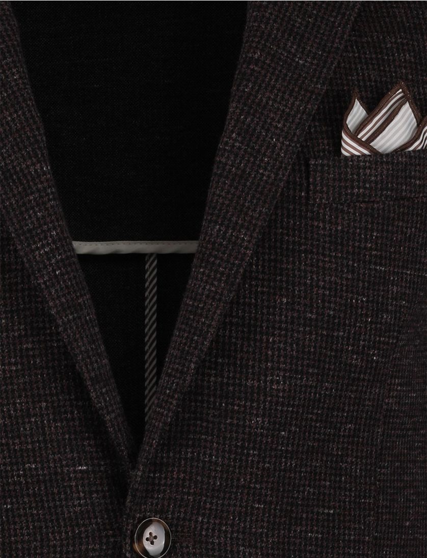 Colbert Born with Appetite bruin bordeaux katoen gemeleerd