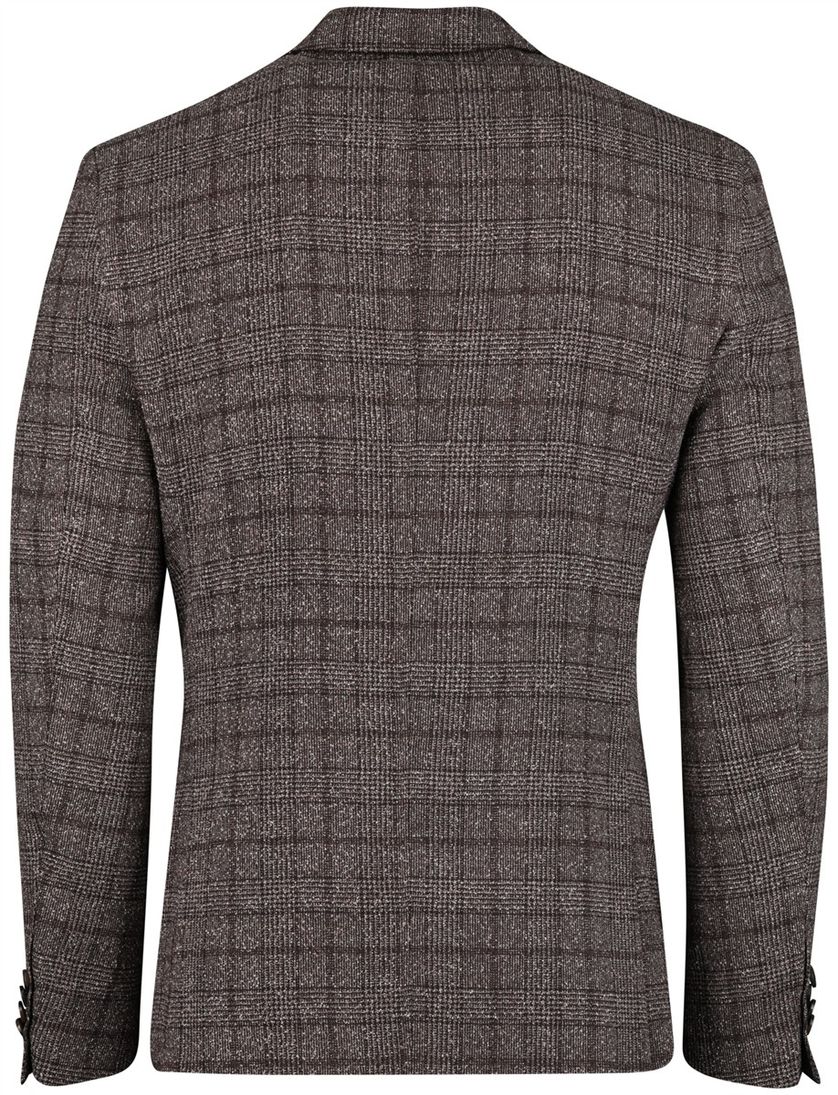 Colbert Scotland Blue bruin geruit borstzak