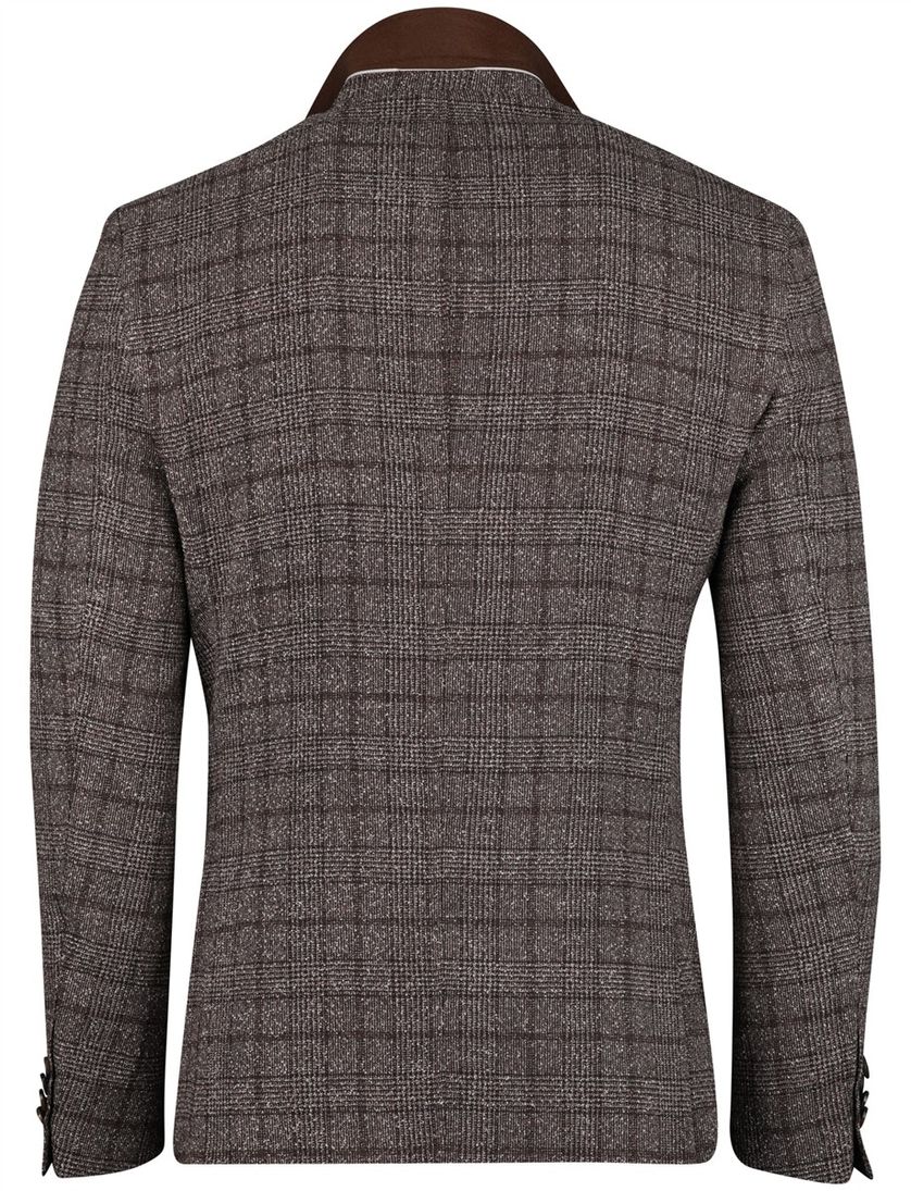 Colbert Scotland Blue bruin geruit borstzak